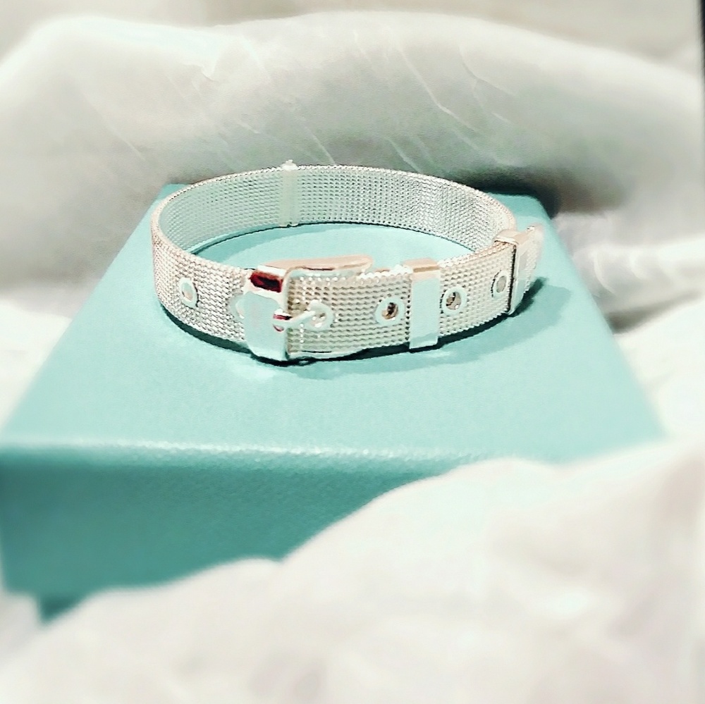 .925 Linx Mesh Buckle Bracelet
